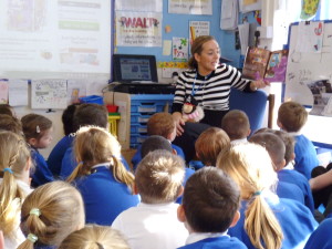 Kelly Visits Parley First School