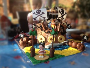 Cuddle Pirate Birthday Cake